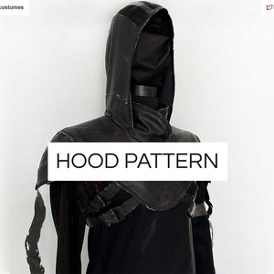 Sewing PATTERN - Ghost Face inspired Hood S/M size / Dead by Daylight / Ghostface Pattern / Ghost Face Cosplay / Cosplay Pattern