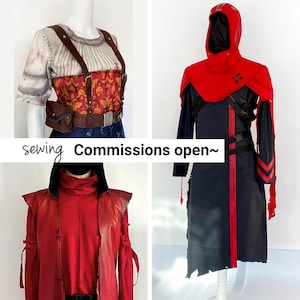 Open for cosplay commissions: Dead by Daylight collection, Ghost Face, Huntress costumes