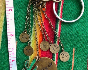 Skinny AF weight loss keychain, personalized journey, weight loss charms, weight loss tracker motivation, weight watchers diet funny charm