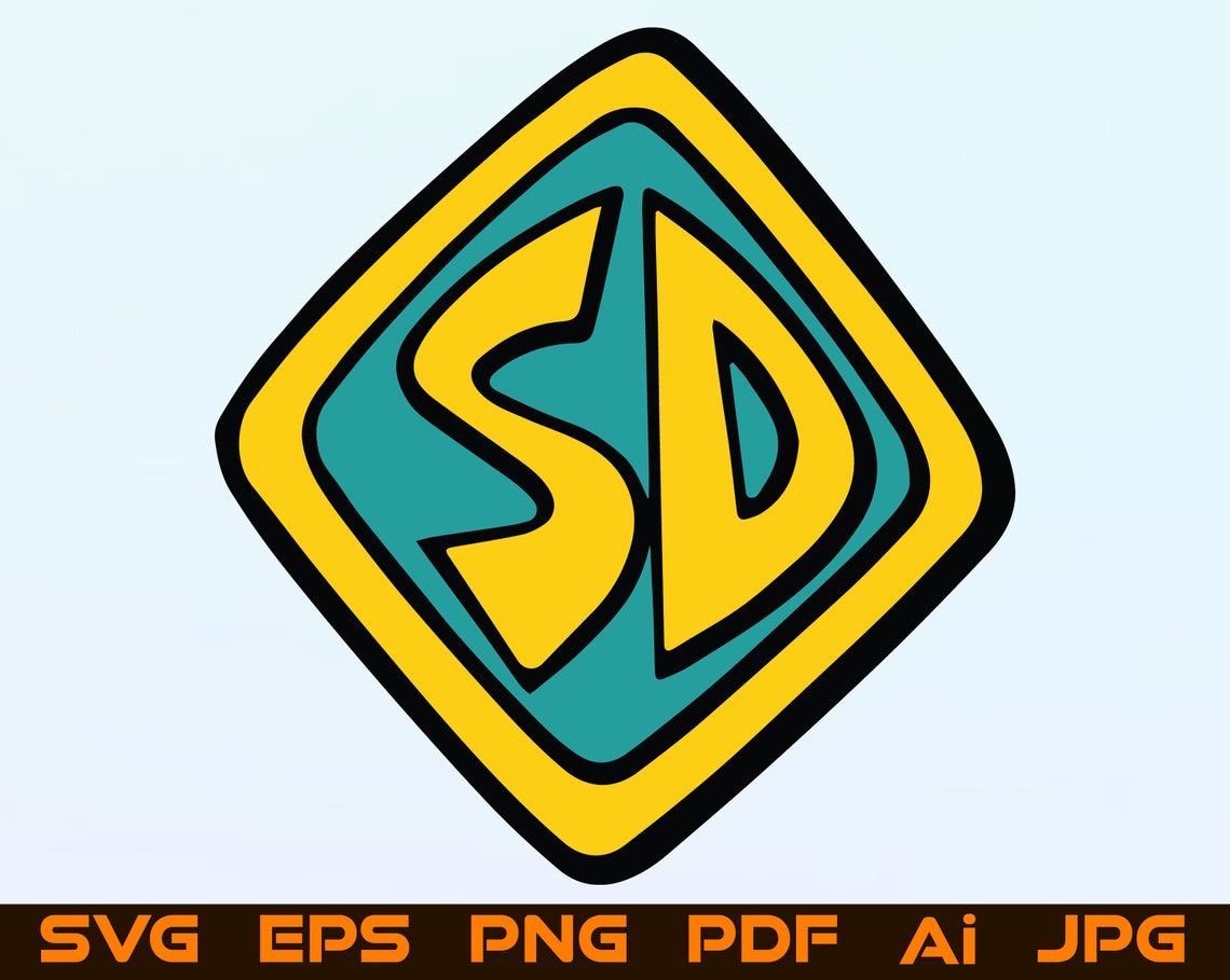 Scooby Doo Logo SVG Pet Dog Collar Scooby Love Print Gift File Etsy