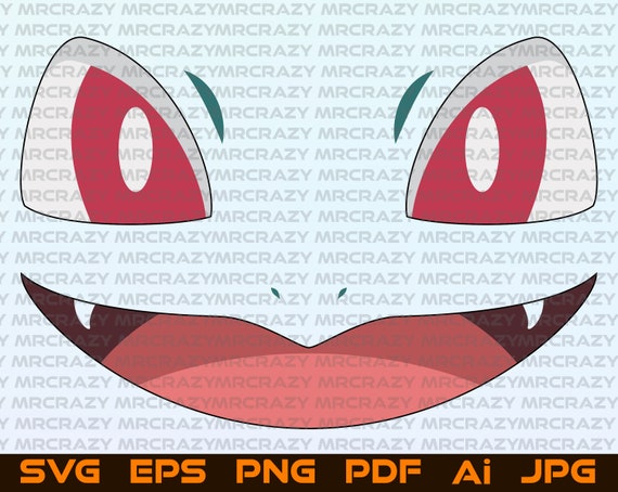 Bulbasaur Pokemon Face Svg Bulbasaur Eyes Smile Clipart Cut | Etsy UK