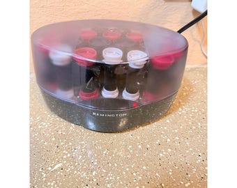 Remington Ionic Hot Roller Set Velvet Flocked Electric Hair Curlers Clips H5600