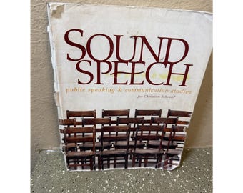Sound Speech (Student Ed.) - Paperback, by Koontz Terri L. Used Public Speaking