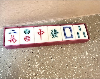 Mahjong Tile Soap Set Decorative Asian Guest Soap Vintage Style 6pc