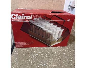 Vintage Clairol 20 Instant Hairsetter C20 S-Z Heiße Rollen Lockenwickler Box