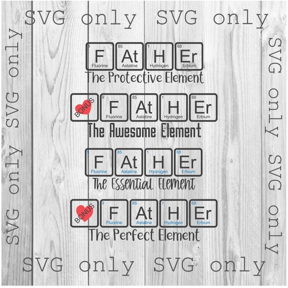 Father Periodic Table Svg Dad SVG Periodic Table Svg. | Etsy Canada