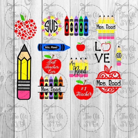 Download Teacher Svg School Svg Pencil Svg Apple Svg Before After Etsy