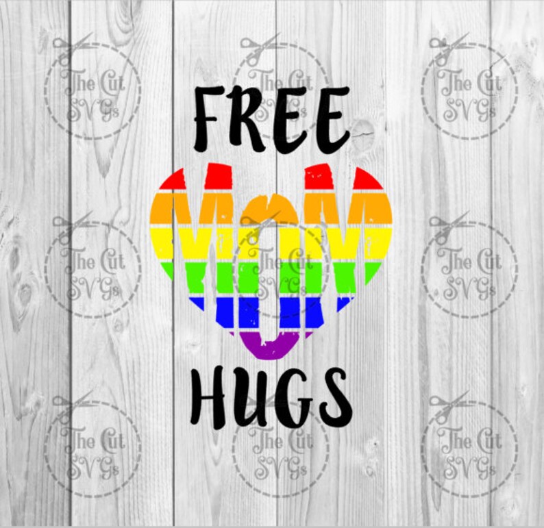 Download Free Mom Hugs SVG Pride Svg Pride Flag Svg Rainbow Flag | Etsy