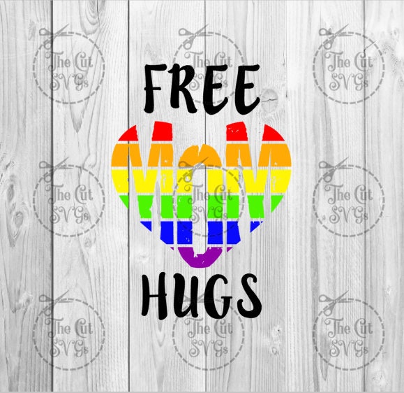 Download Free Mom Hugs SVG Pride Svg Pride Flag Svg Rainbow Flag | Etsy