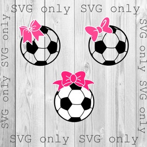 Soccer Ball SVG, Girl Soccer Ball SVG, Soccer Mom svg, Sports Svg, Cute Soccer Ball Sgv, Cricut Silhouette Instant Download SVG