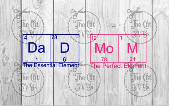 Download Dad Svg Mom Svg Periodic Table Svg Super Dad Svg Mom Etsy