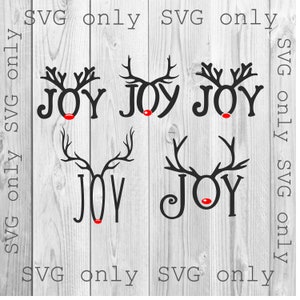 Joy Svg, Reno Svg, Reno Astas Svg, Navidad SVG, Reno Joy Antlers Svg, Cricut Silhouette Instant Download Svg