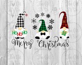 Gnome Christmas svg, Christmas svg, Gnome svg, Cute Christmas Gnome svg, Nordic Gnome, Cricut Silhouette Svg, Instant Download