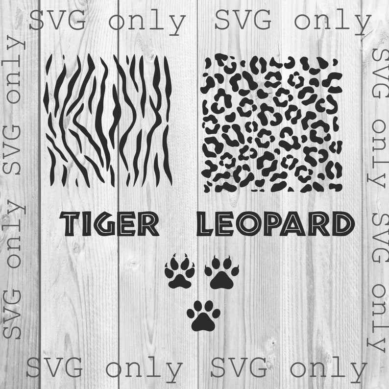 Animal Prints Svg Leopard Print Svg Cow Print Svg Tiger Etsy