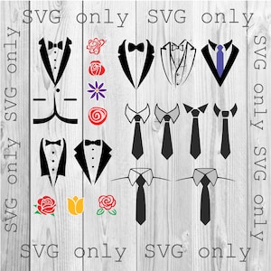 Tuxedo Svg, Wedding Tuxedo Svg, Tux Svg, Wedding Svg, Groom Svg, Groomsmen Svg, Bridal Party Svg, Engagement Svg, Bride svg, Svg Only