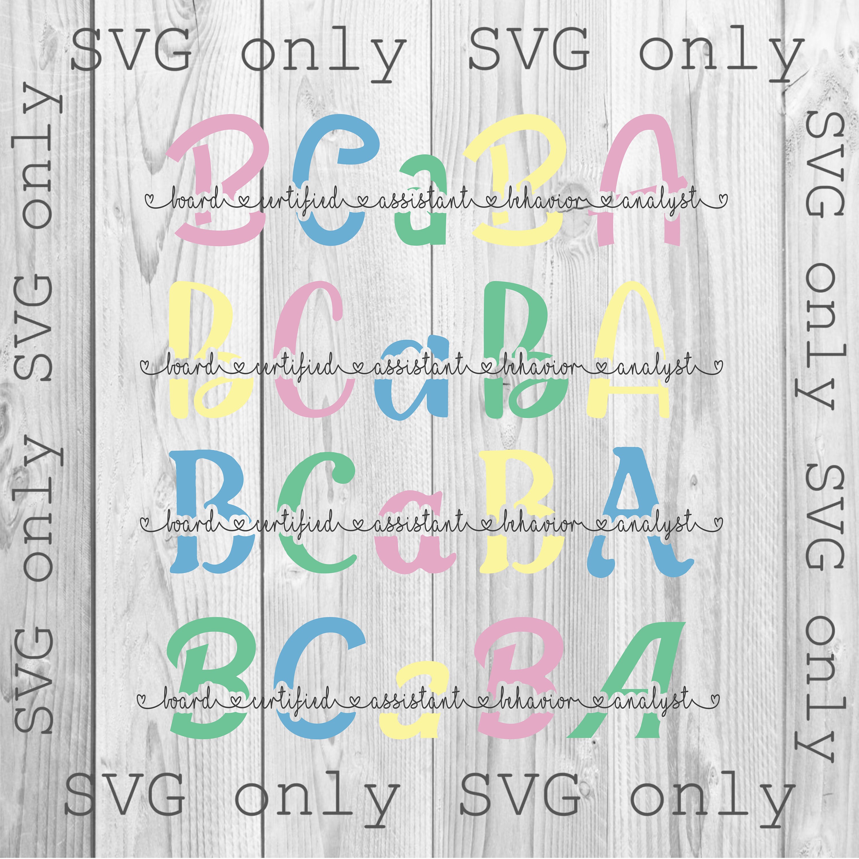ABA Svg Bcaba Svg Behavioral Therapy Svg RBT Svg BCBA Svg | Etsy UK