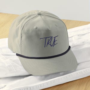 True Golf, Golf Rope Cap Custom Embroidered Hat , Golf Hat , Embroidery Logo Baseball Hat, Small Business Merch, Trendy, Golf Merch