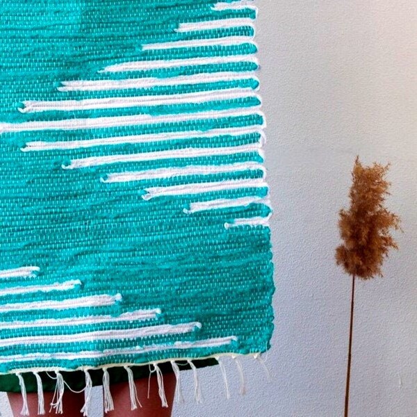 Turquoise Rug - Etsy