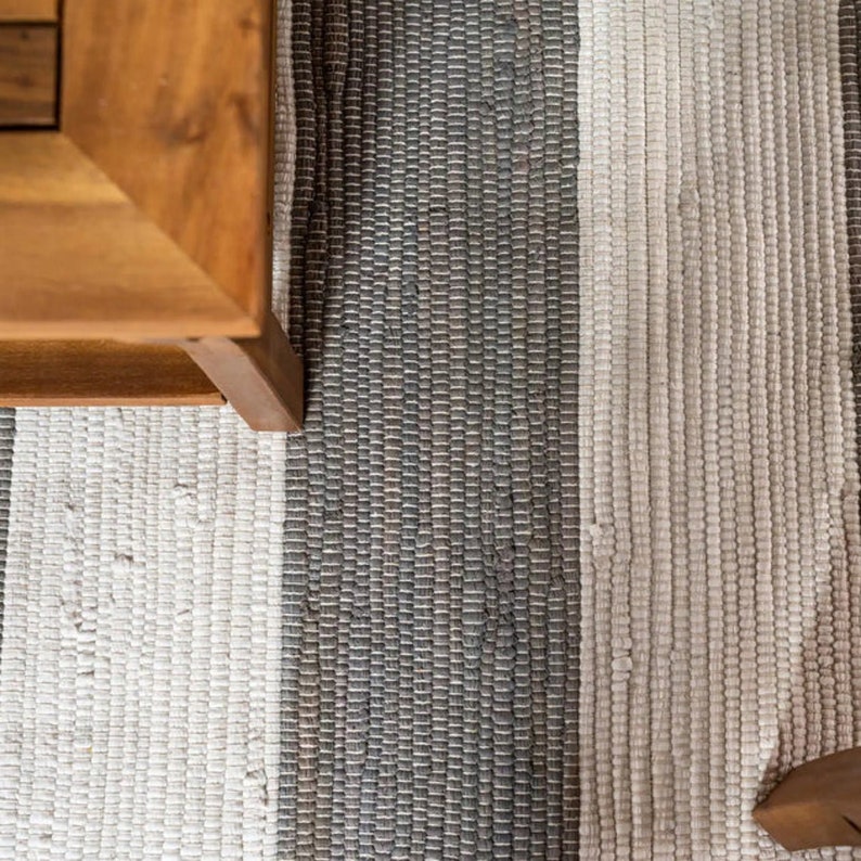 Small Cotton Kitchen Runner Rug Bath Mat Washable Accent Etsy