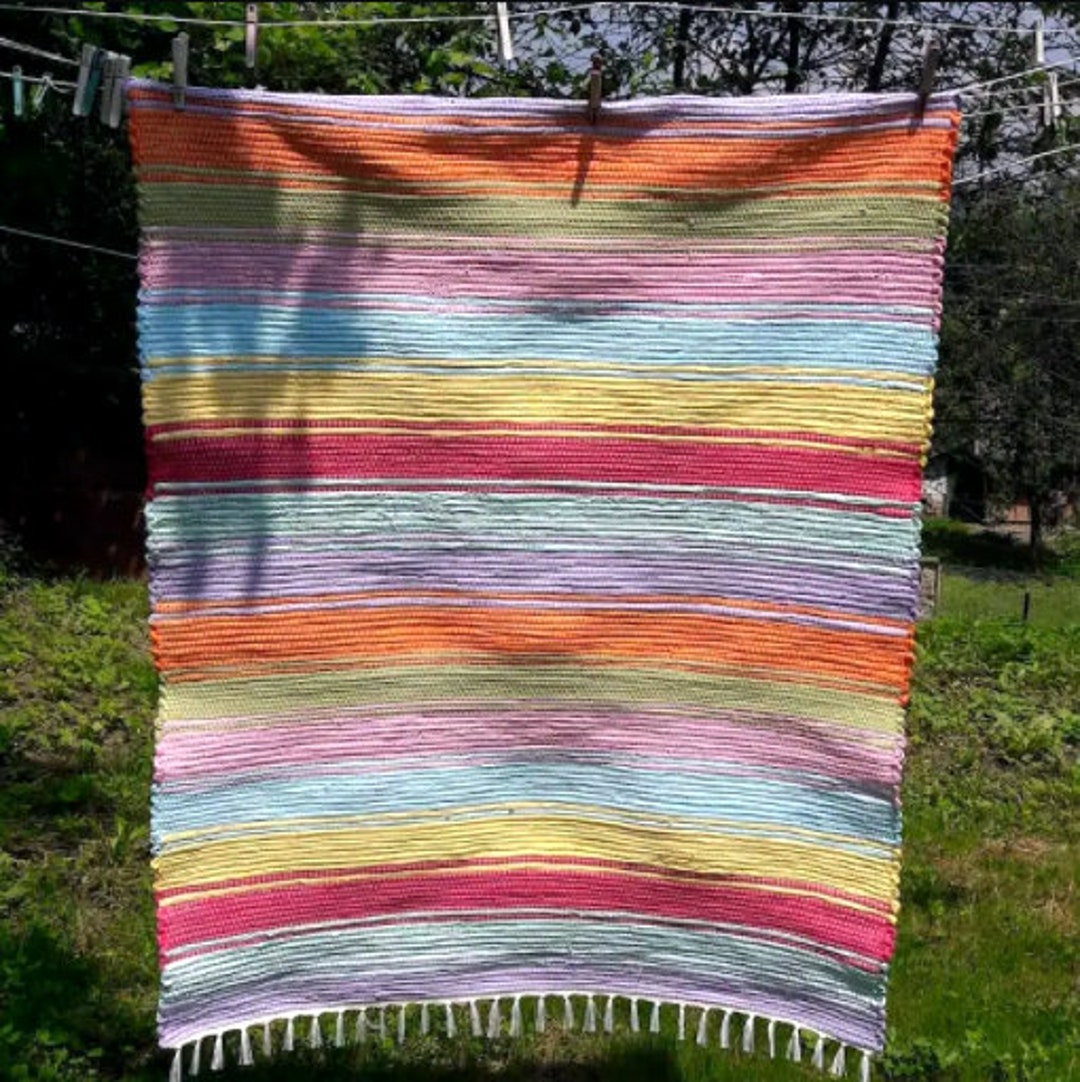 Organic Area Rugs for Nursery Childrens Cotton Rugs Realife Etsy