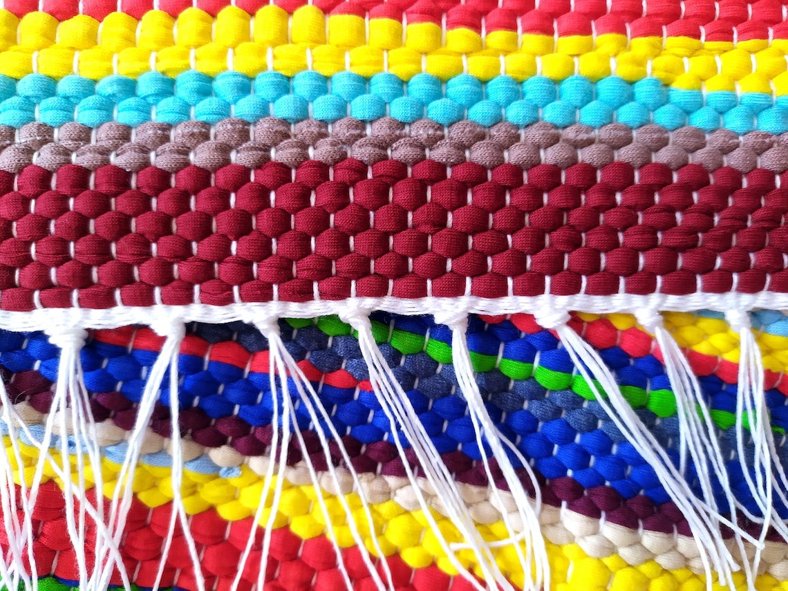 Grey chair pads for dining chairs Hand woven cotton square | Etsy