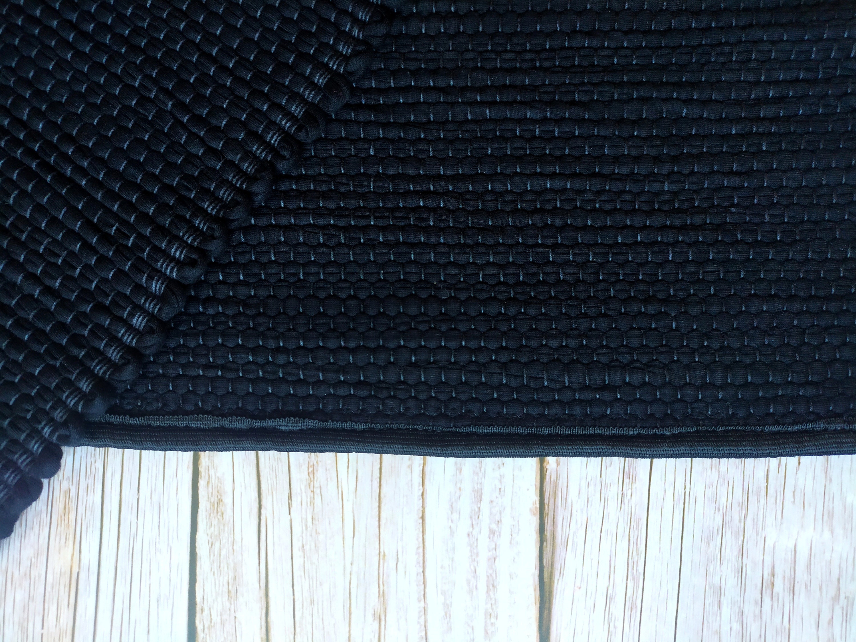 Black Cotton Runner Rug 2x6 for Kitchen Bathroom Mat With or Etsy