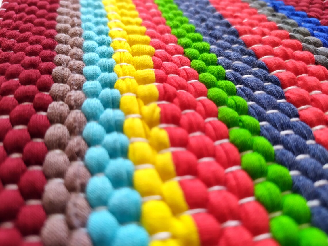 Grey chair pads for dining chairs Hand woven cotton square | Etsy