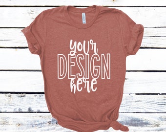 Bella Canvas 3001 Heather Raspberry Mockup T Shirt Mockup Etsy