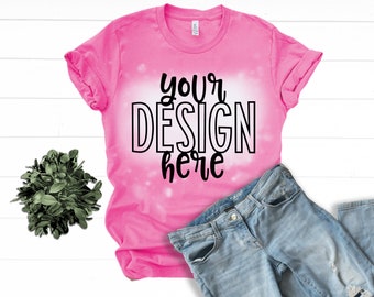 Pink Shirt Mockup Etsy
