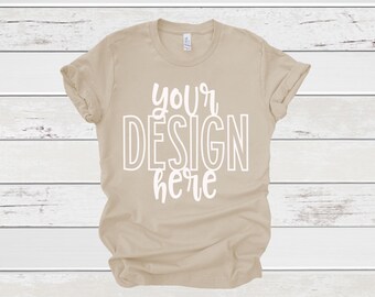 Tan Shirt Mockup Etsy