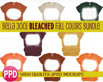 Bleached Tee Mock Up Etsy