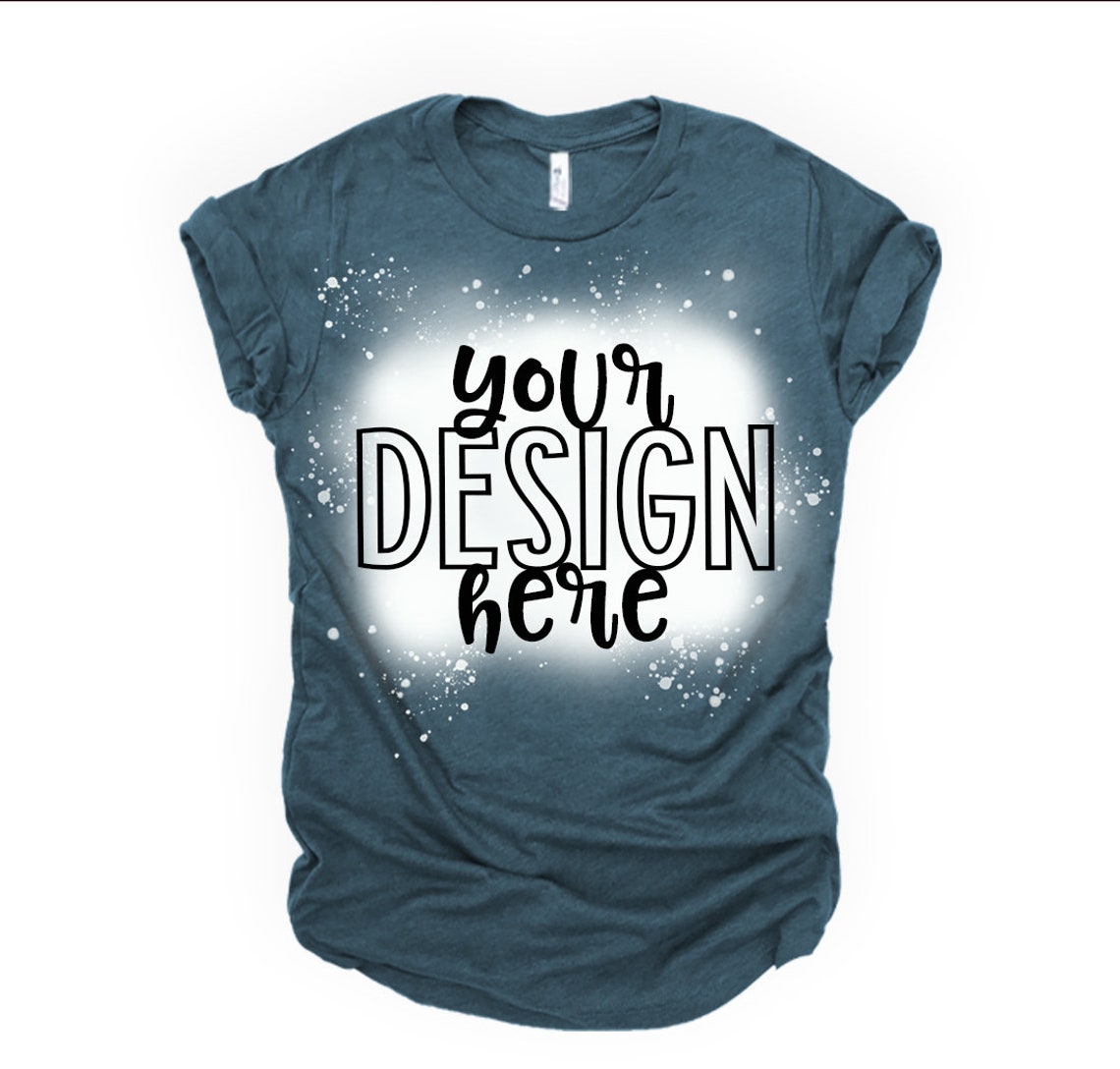 bleached tee mockup