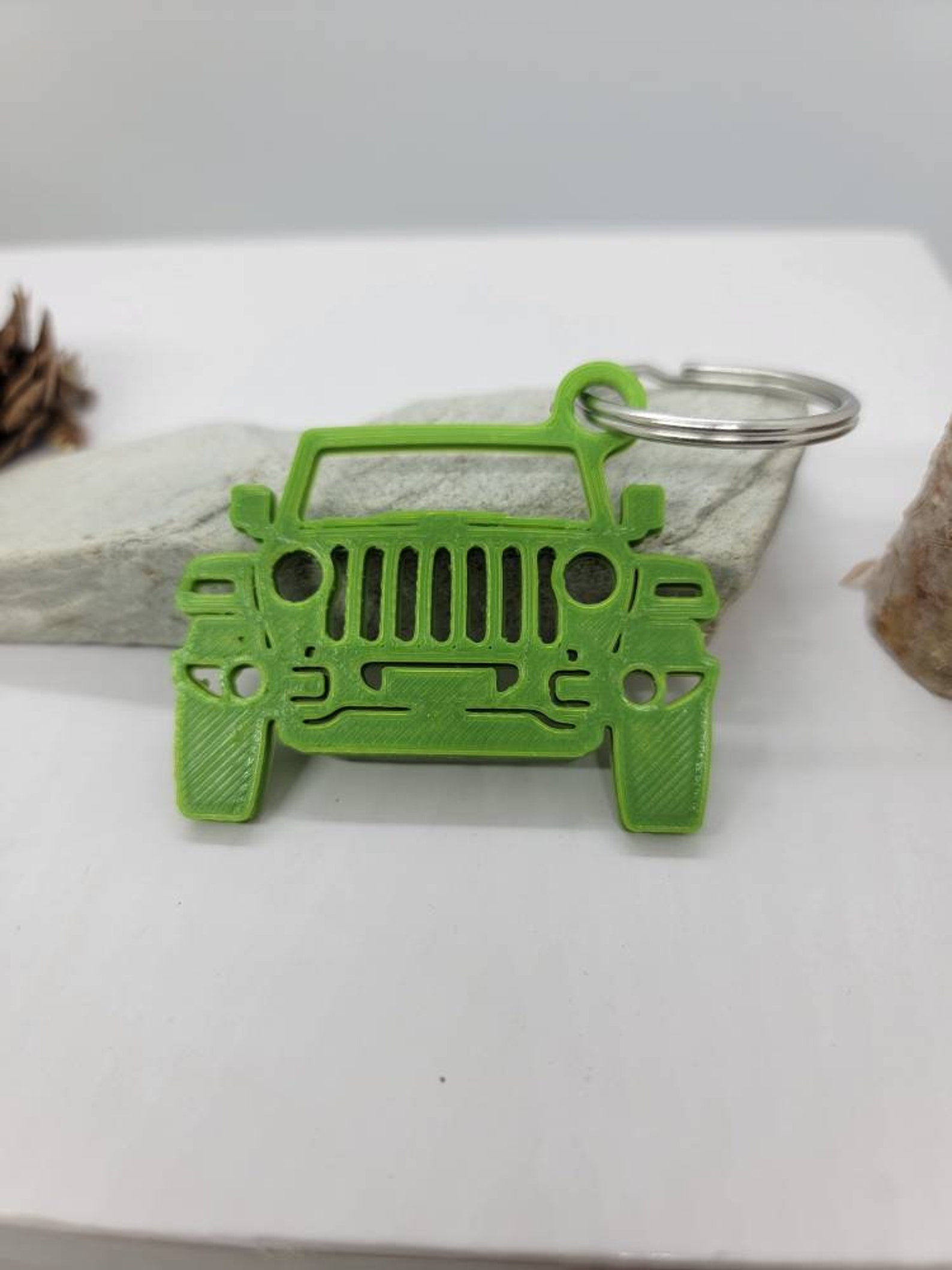 3D Printed Jeep Keychain. Handmade Etsy