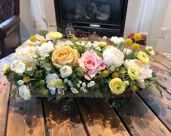 Large Floral Arrangement | Floral Arrangement | Sweetheart Table Floral Centerpiece - Wedding Flowers - Wedding Floral Centerpiece