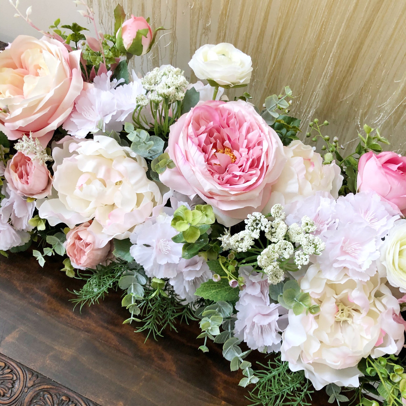 27 Blush/ Pink Floral Arrangement Floral Arrangement | Etsy