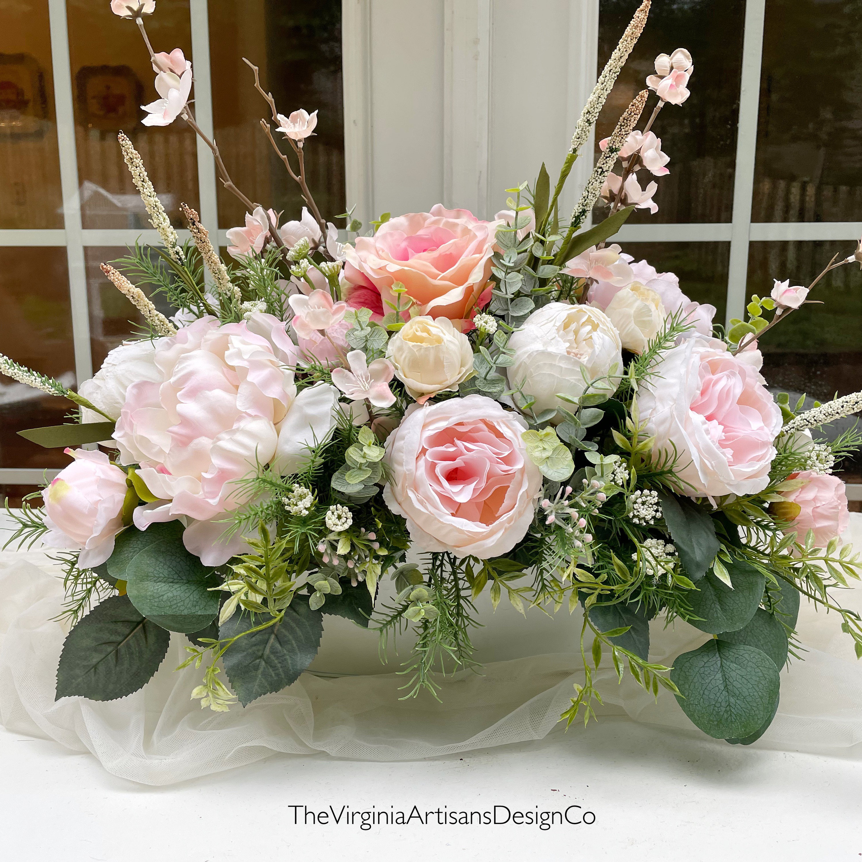Artificial flower table arrangements discount