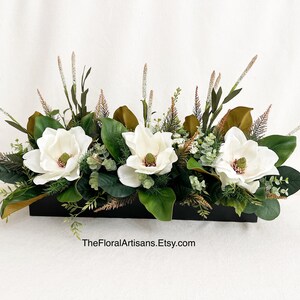 30" Magnolia Floral Arrangement | Farmhouse Table Centerpiece - Etsy