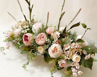 23”Large Floral Arrangement | Spring Floral Arrangement | Sweetheart Table Floral Centerpiece - Wedding Flowers - Wedding Floral Centerpiece