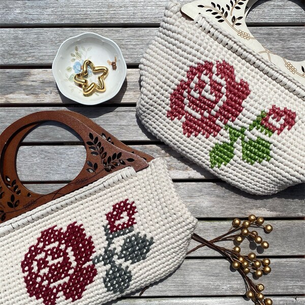 Cross Stitch Purse Etsy