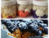 Blueberry Pumpkin Patch (type) 100 Soy Wax Melts Highly Scented 10 Seashell or Flower Melts