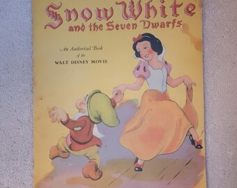 Disney's Snow White Linen-Like book 1938
