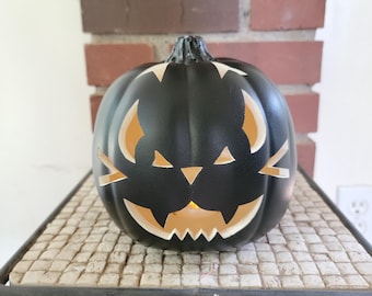 Citrouille d'Halloween Jack-O-Lantern pour intérieur/extérieur, petite