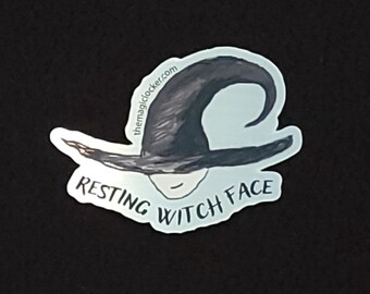 Metallic Witch Premium Vinyl Sticker