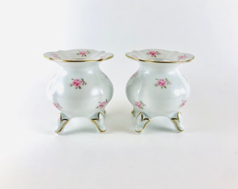 Vintage Lindner Kueps Bavaria China Porcelain Vase Blue Etsy