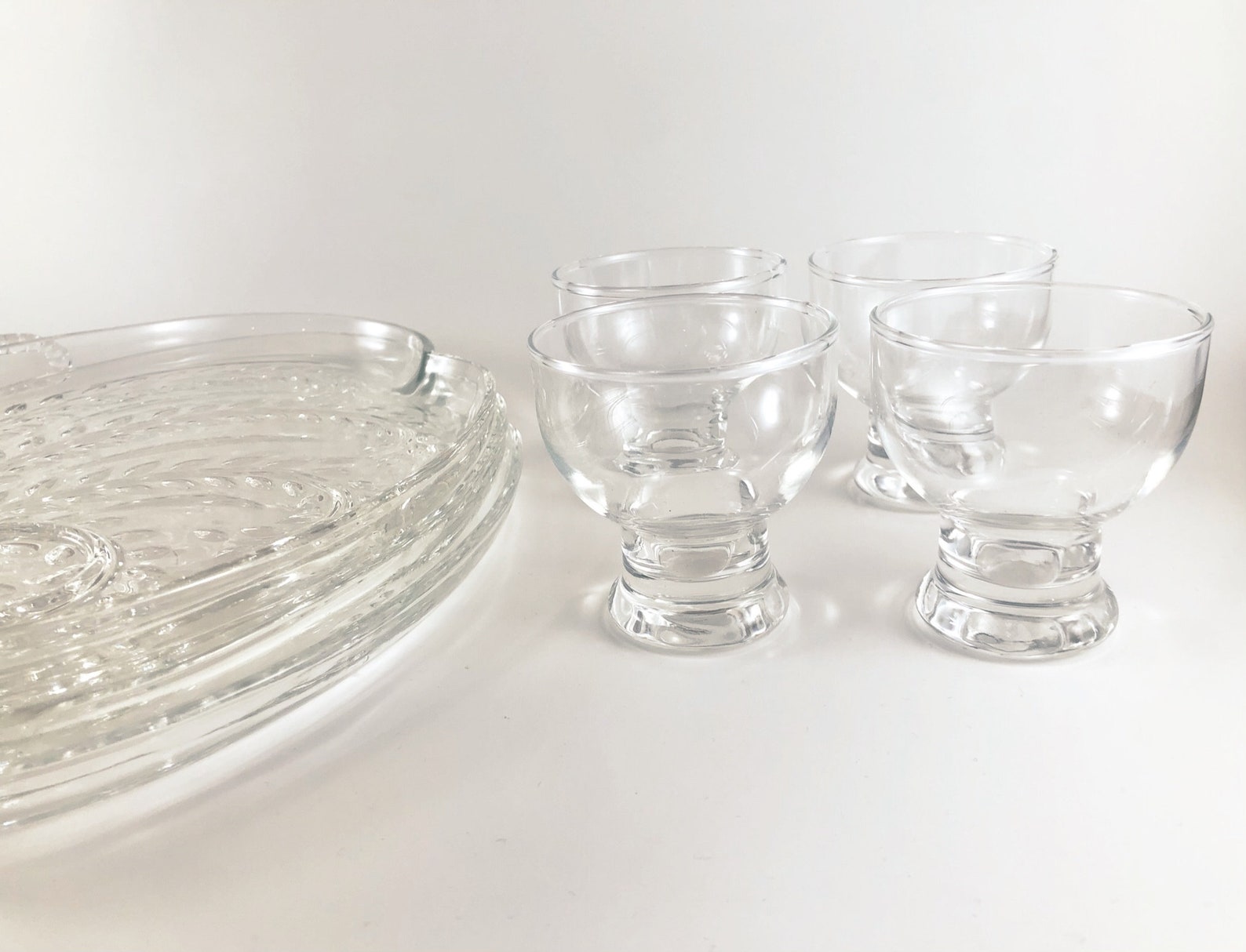 Vintage Homestead Master Snack Set Federal Glass Co. Etsy