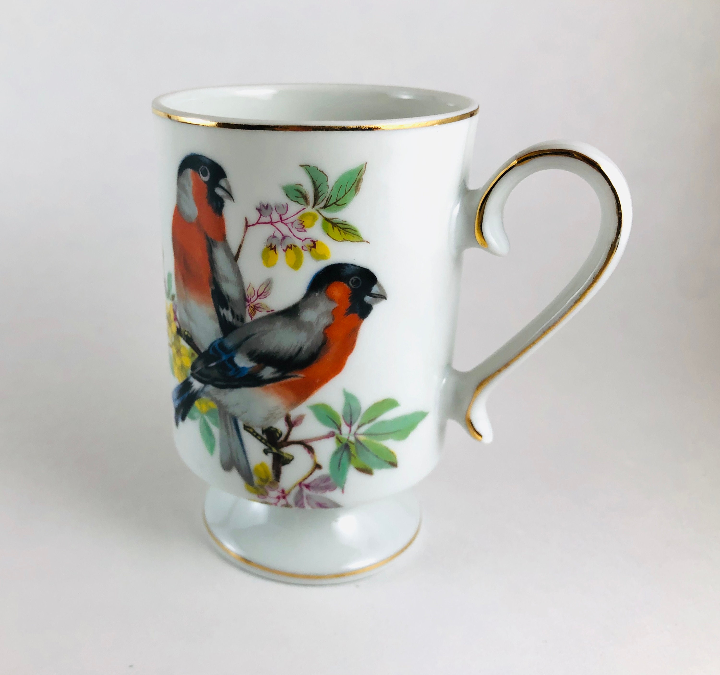 Vintage Royal Crown Footed Coffee Mug Orange-throated | Etsy