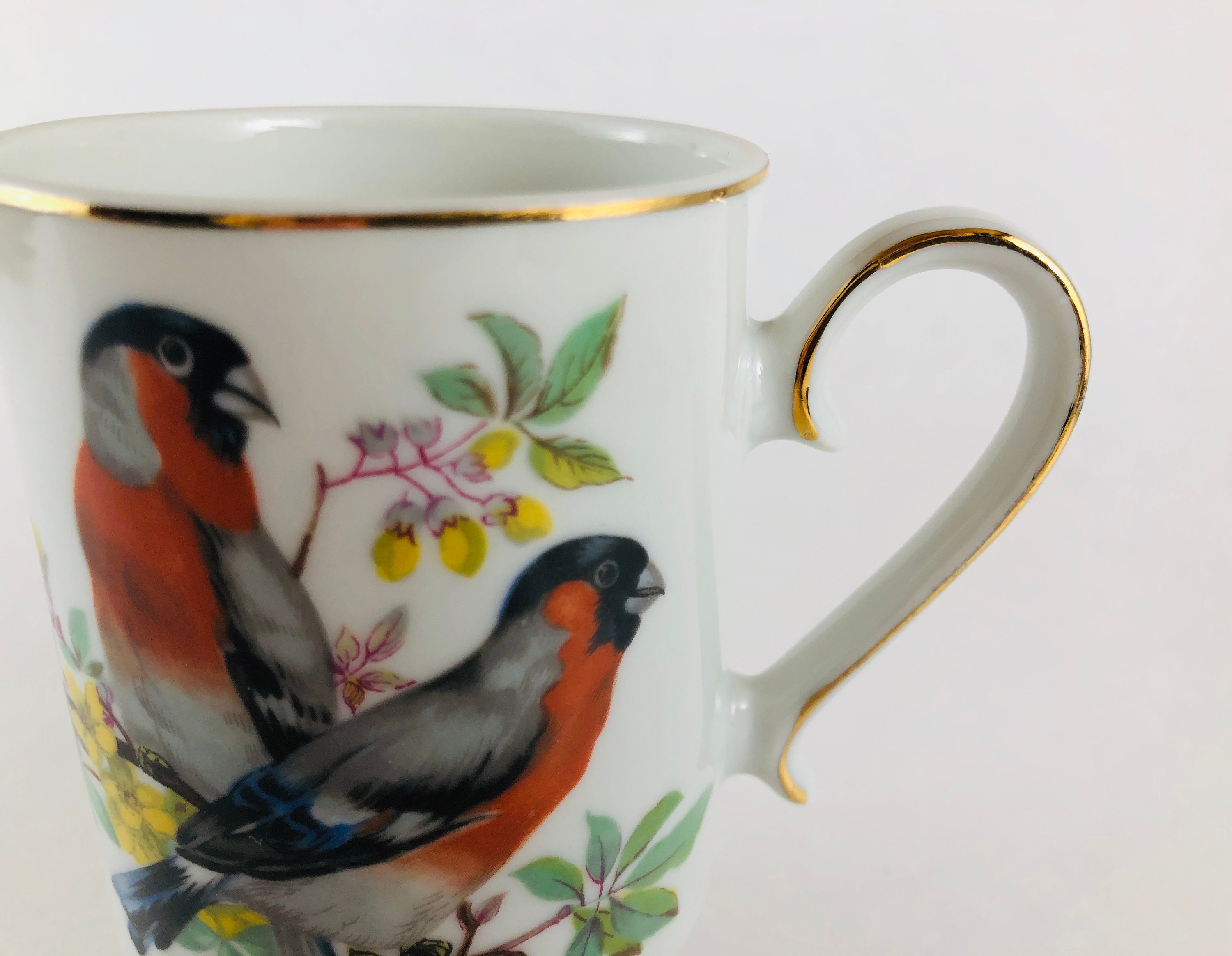 Vintage Royal Crown Footed Coffee Mug Orange-throated | Etsy