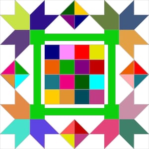 barn quilt laser cut file. SVG and PNG included
