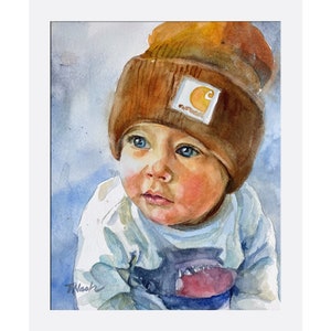 Custom Child Watercolor Portraits