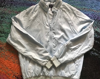 80s Baby Blue Light Golf Jacket
